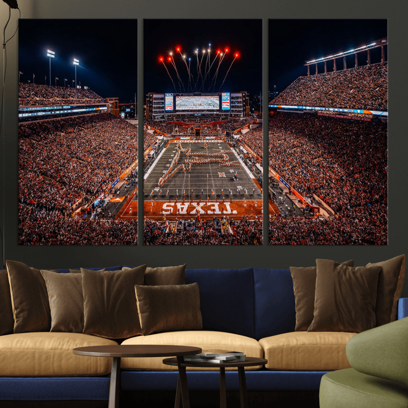 MGV-CV-48X32-3P - Texas Memorial Stadium Wall Art Canvas Print