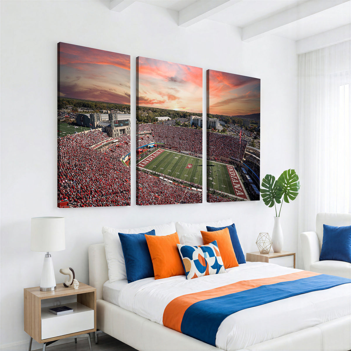 51135-MGV-CV-36X24 - Indiana Memorial Stadium Wall Art Canvas Print