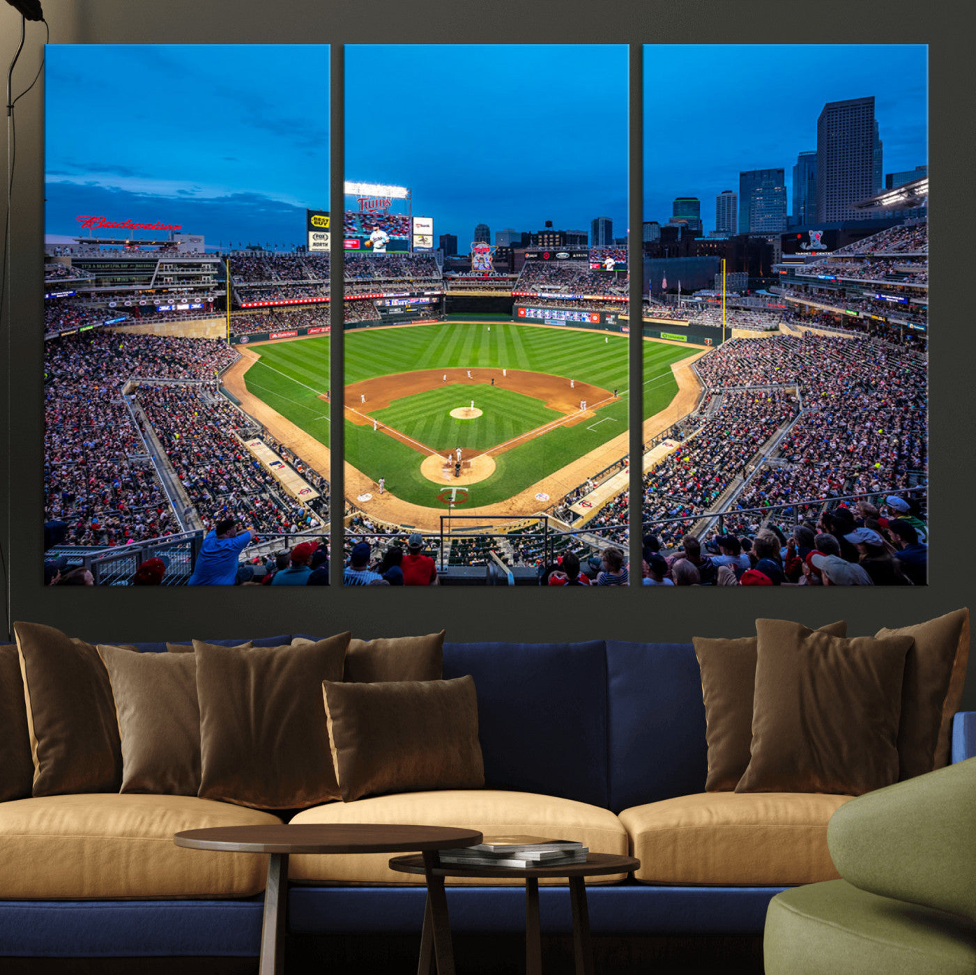 77273035-MGV-CV-36X24-Target Field Stadium Wall Art - Minnesota Twins Baseball Print