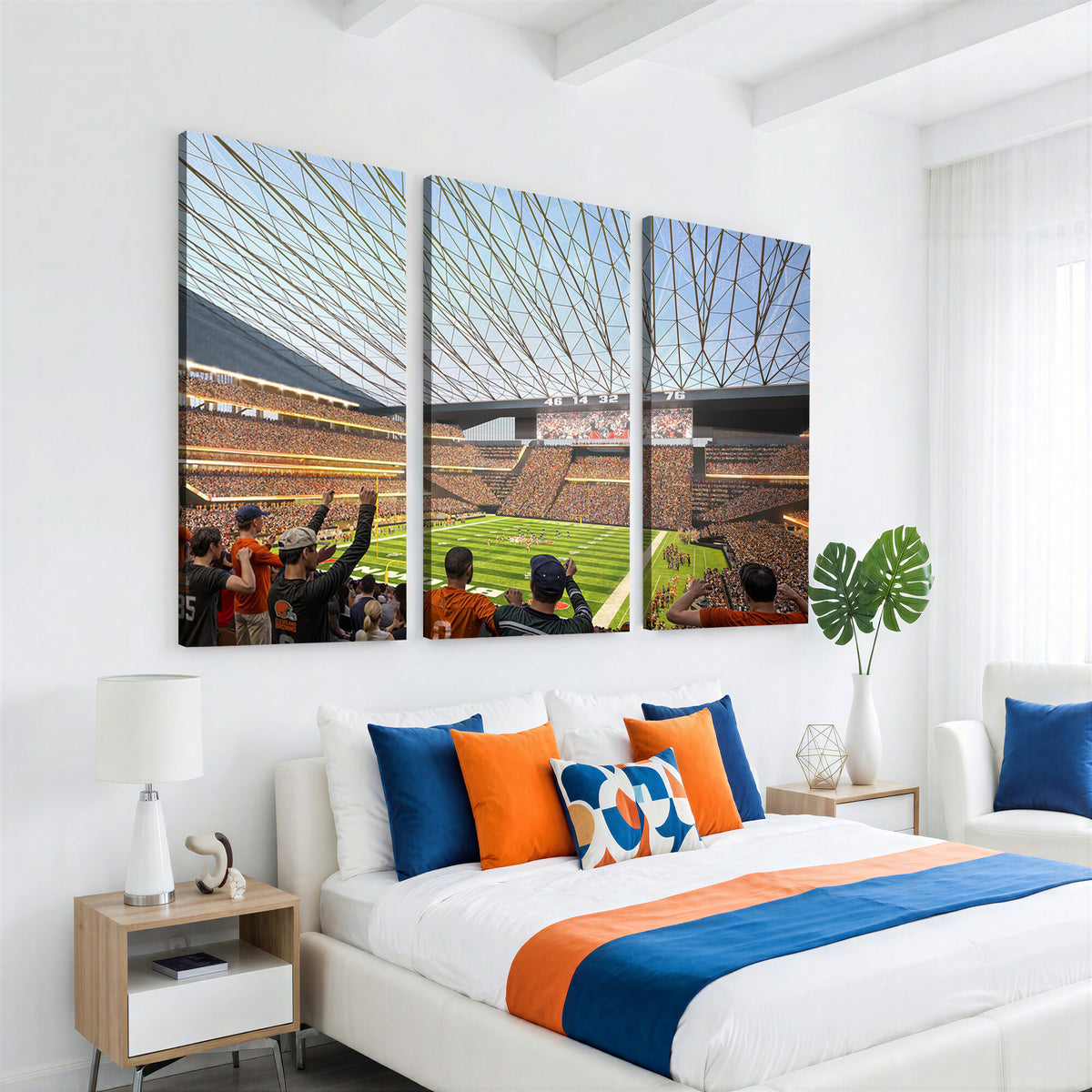 81960112-MGV-CV-36X24 - Cleveland Browns Stadium Wall Art Canvas Print
