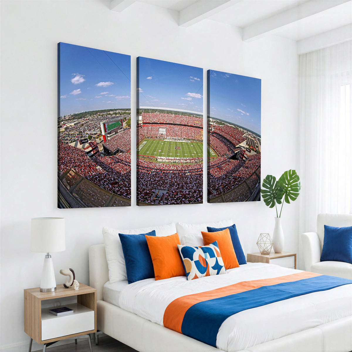 29492070-MGV-CV-36X24 - William Brice Stadium Wall Art Canvas Print, Stadium Crowd on Football Game Day