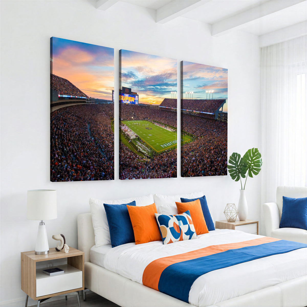 29755746-MGV-CV-36X24 - Jordan-Hare Stadium Wall Art Canvas Print, Football Stadium
