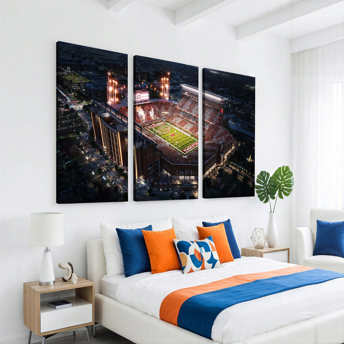 16867141-MGV-CV-36X24 - Oklahoma Memorial Stadium, Gaylord Memorial Stadium Wall Art