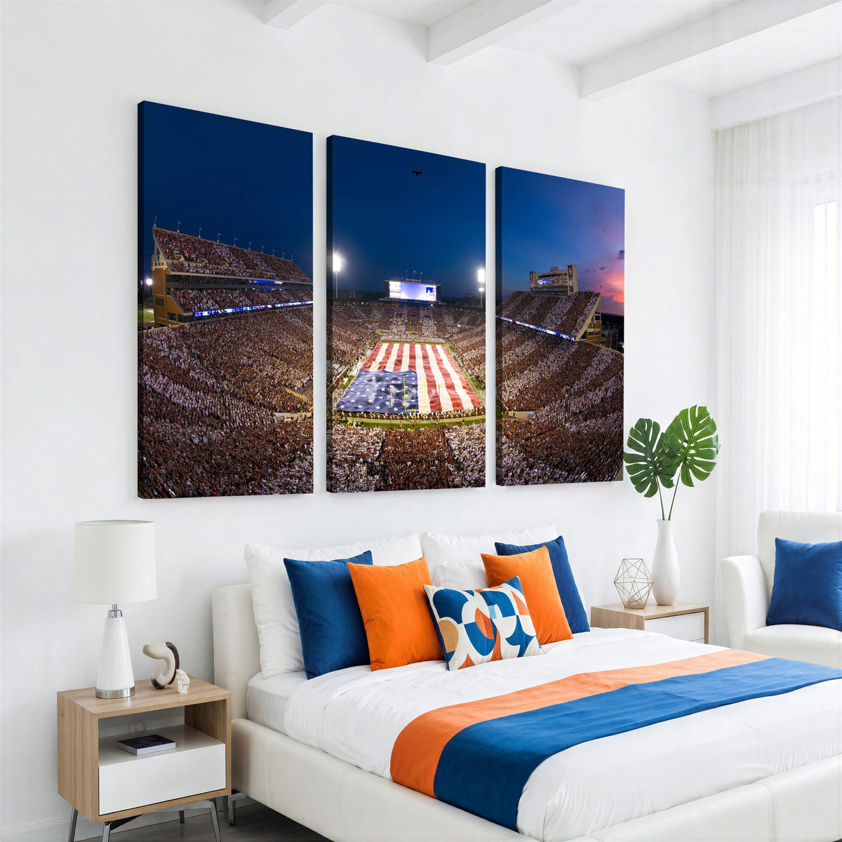 12979182-MGV-CV-36X24 - Oklahoma Sooners Memorial Stadium Wall Art Canvas Print