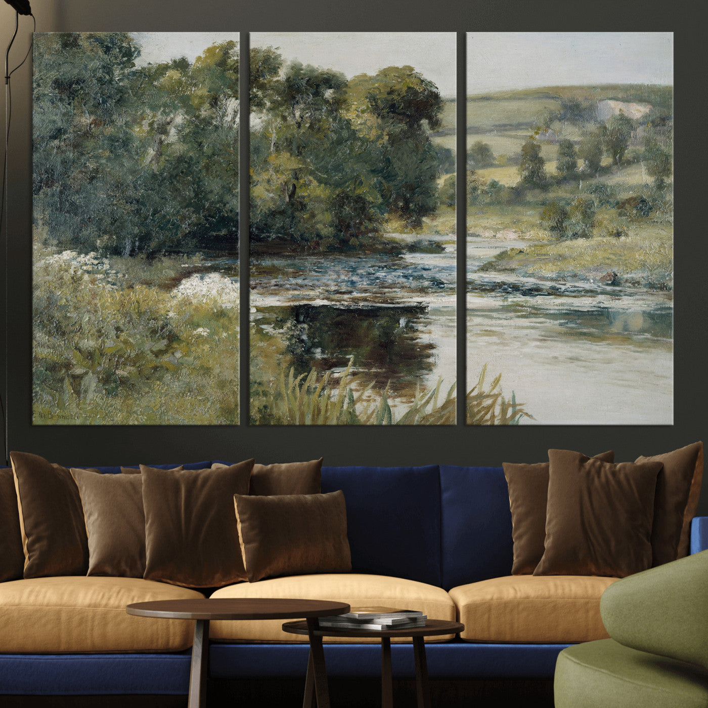63256010-MGV-CV-36X24 - Edward Mitchell Bannister Streamside Wall Art Canvas Print