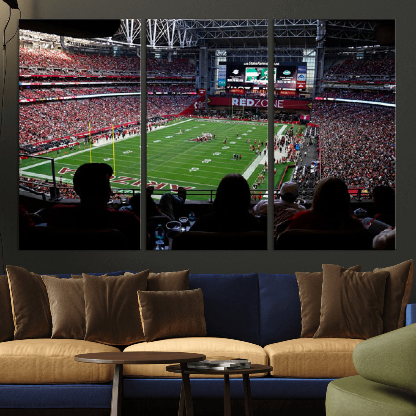 84196298-MGV-CV-36X24 - State Farm Stadium Canvas Wall Art, Arizona Cardinals Football Stadium Print, Glendale NFL Arena Photography Artwork