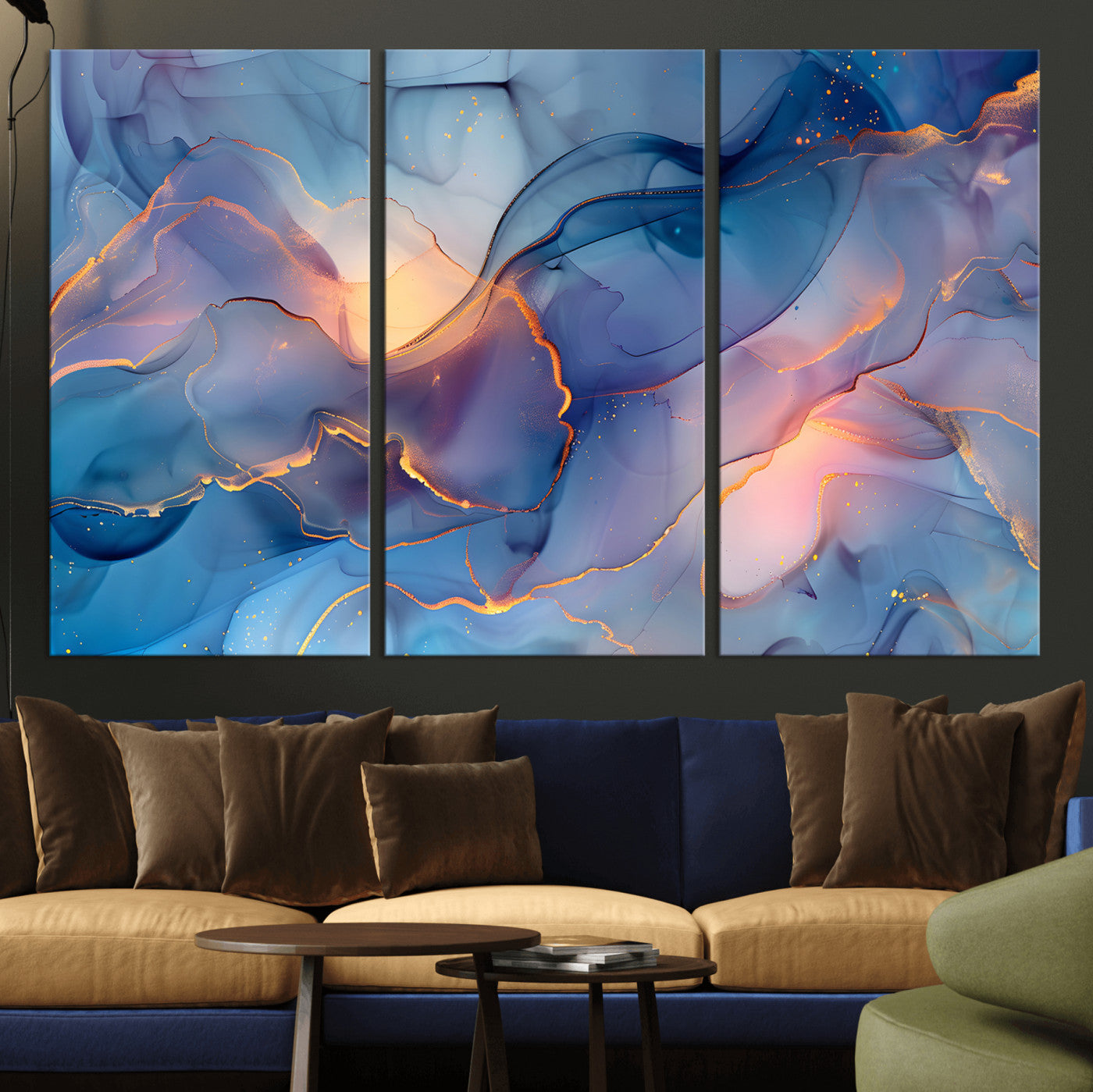 13710509-MGV-CV-36X24 - Colorful Abstract Canvas Wall Art Print, Vibrant Popup Color Art Print