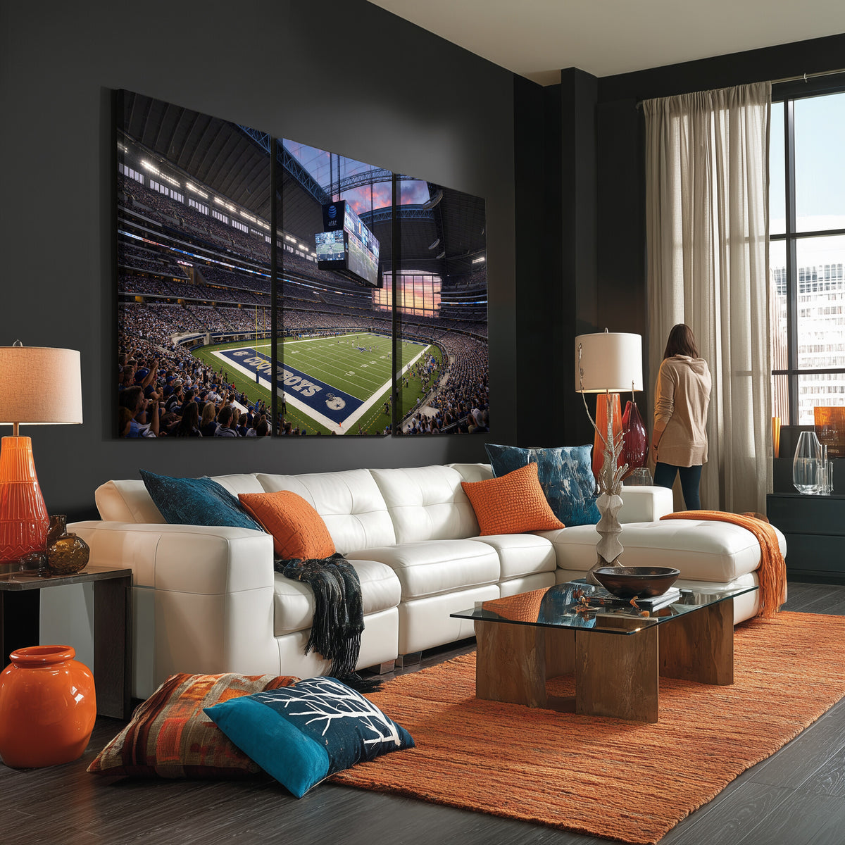 25449193-MGV-CV-36X24 - Stadium Wall Art Canvas Print