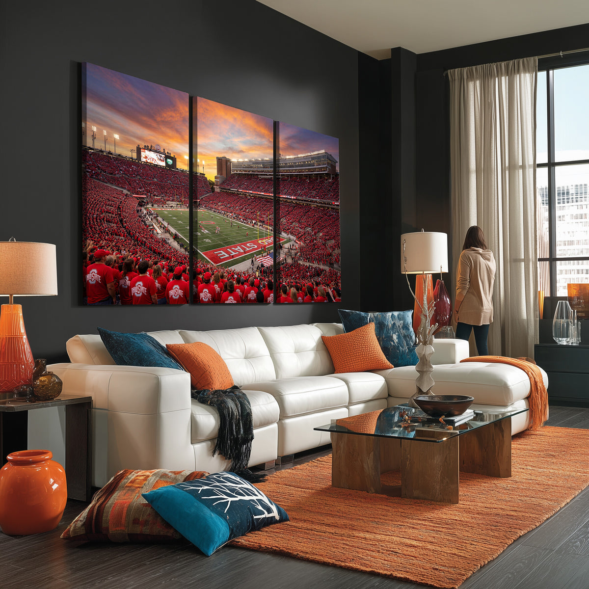 73119077-MGV-CV-36X24 - Stadium Wall Art Canvas Print