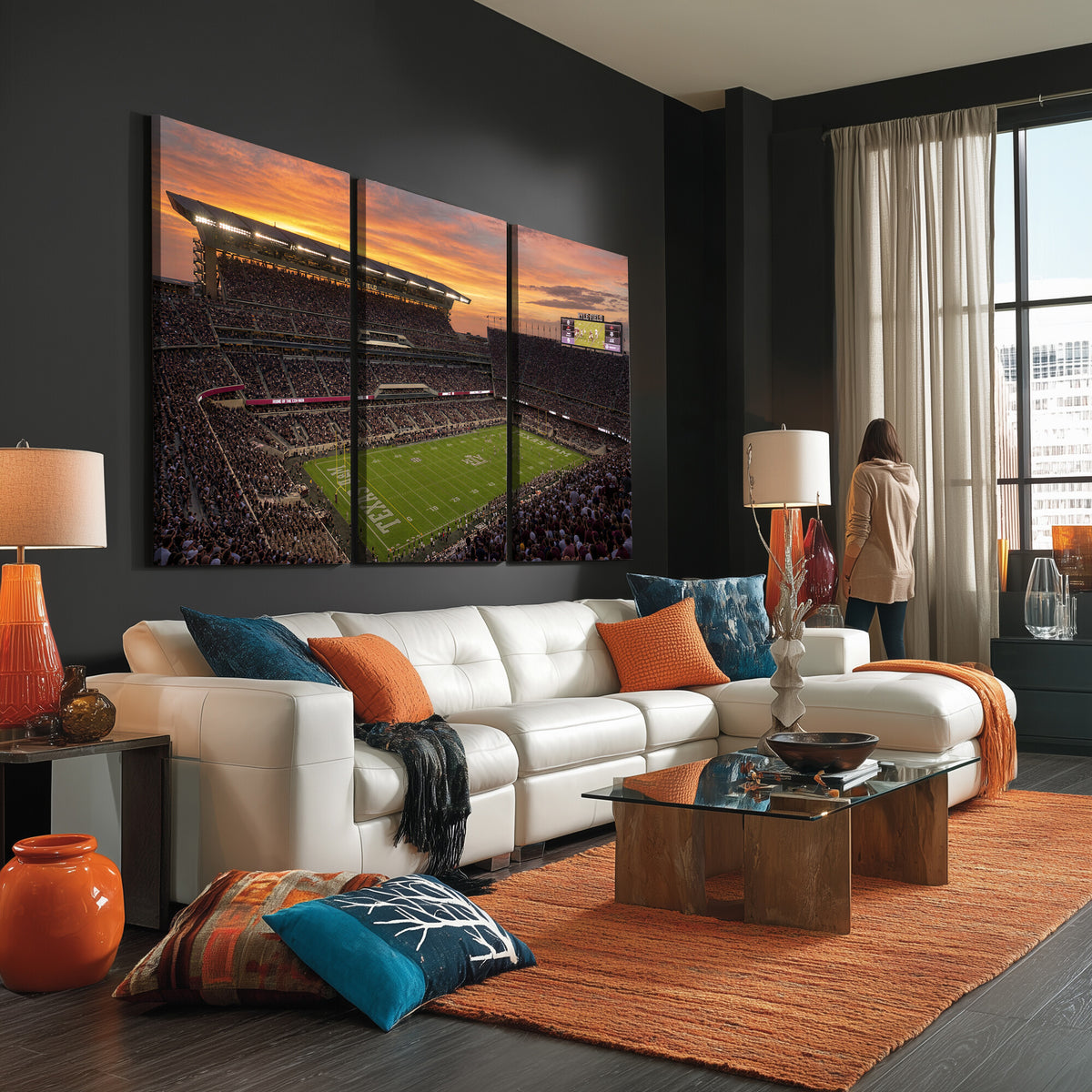 77401853-MGV-CV-36X24 - Stadium Wall Art Canvas Print