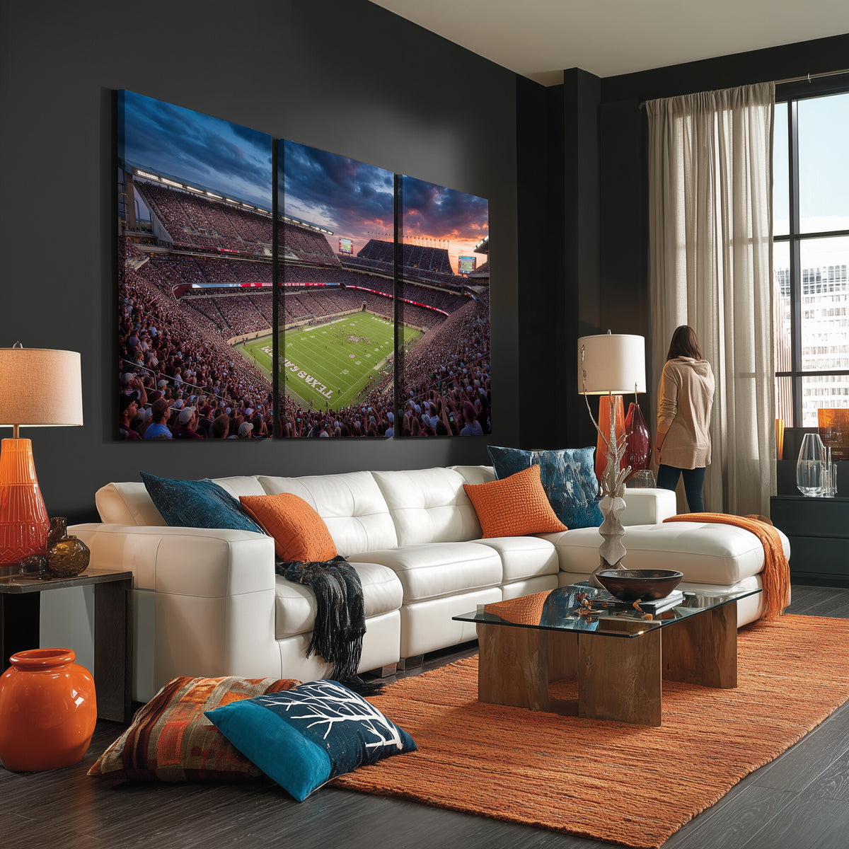 55475837-MGV-CV-36X24 - Stadium Wall Art Canvas Print