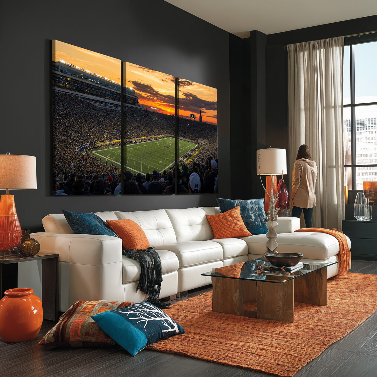 73585402-MGV-CV-36X24 - Stadium Wall Art Canvas Print