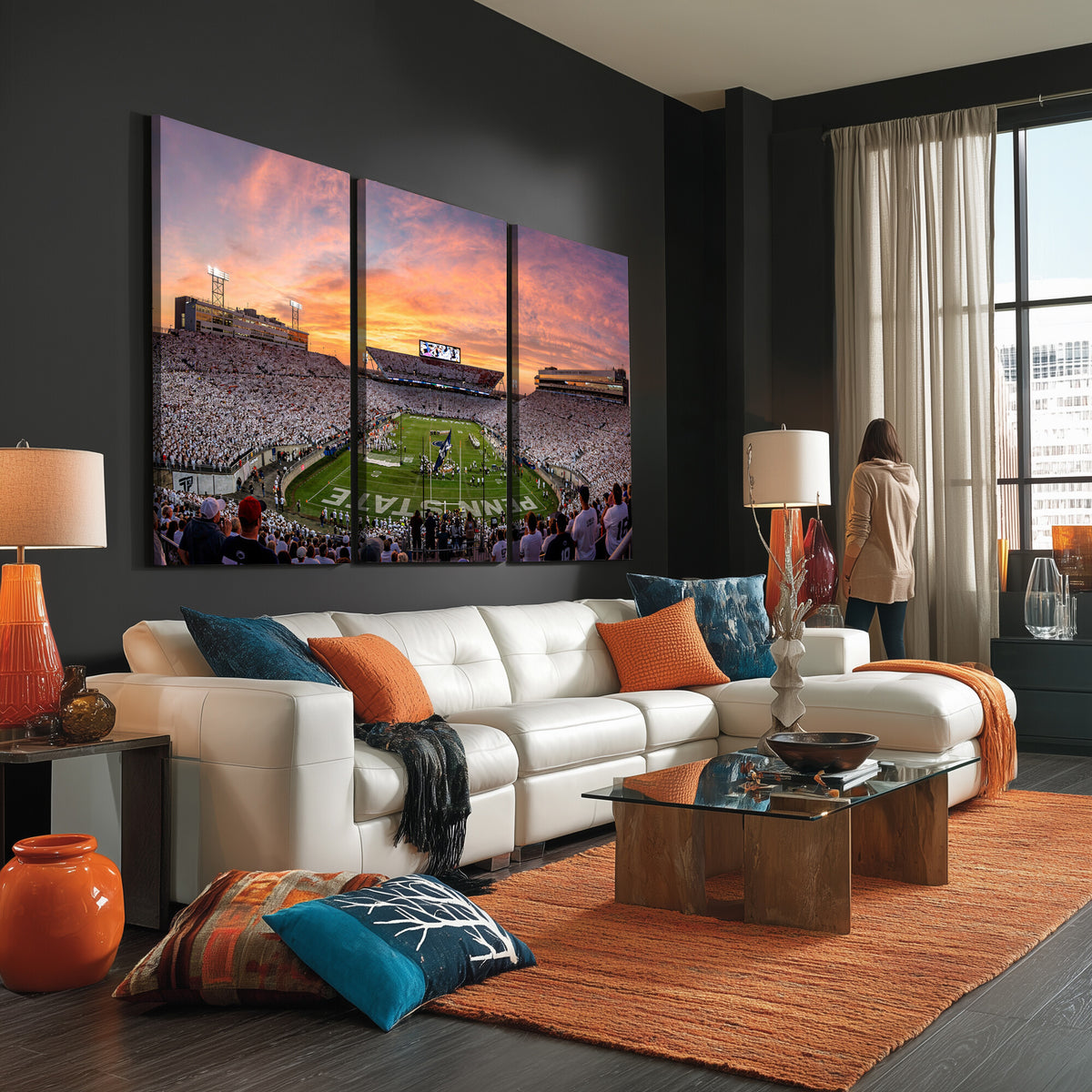 53161432-MGV-CV-36X24 - Stadium Wall Art Canvas Print
