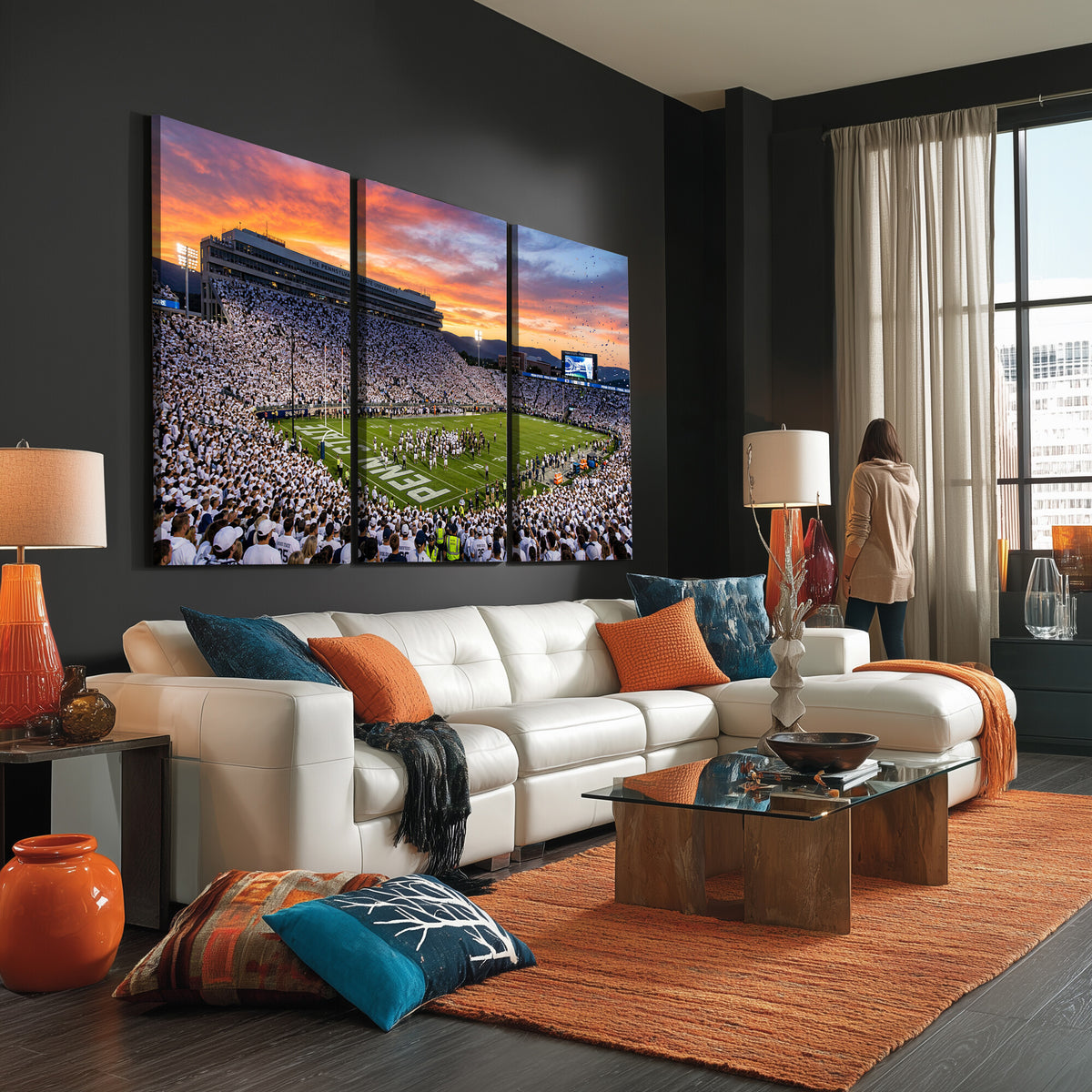 37057330-MGV-CV-36X24 - Stadium Wall Art Canvas Print