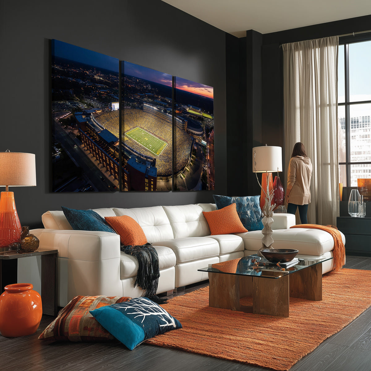 61127284-MGV-CV-36X24 - Stadium Wall Art Canvas Print