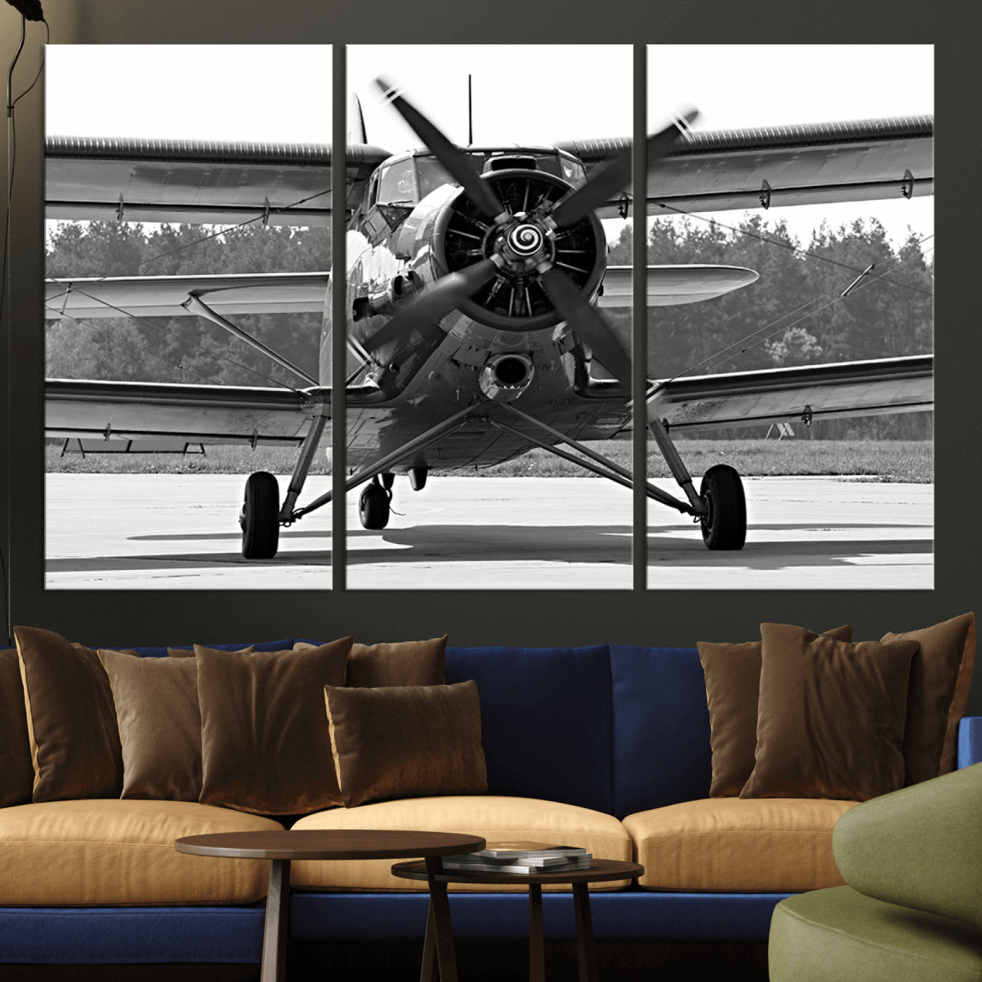 74816-MGV-CV-36X24-Wall Art Old War Plane Canvas Print