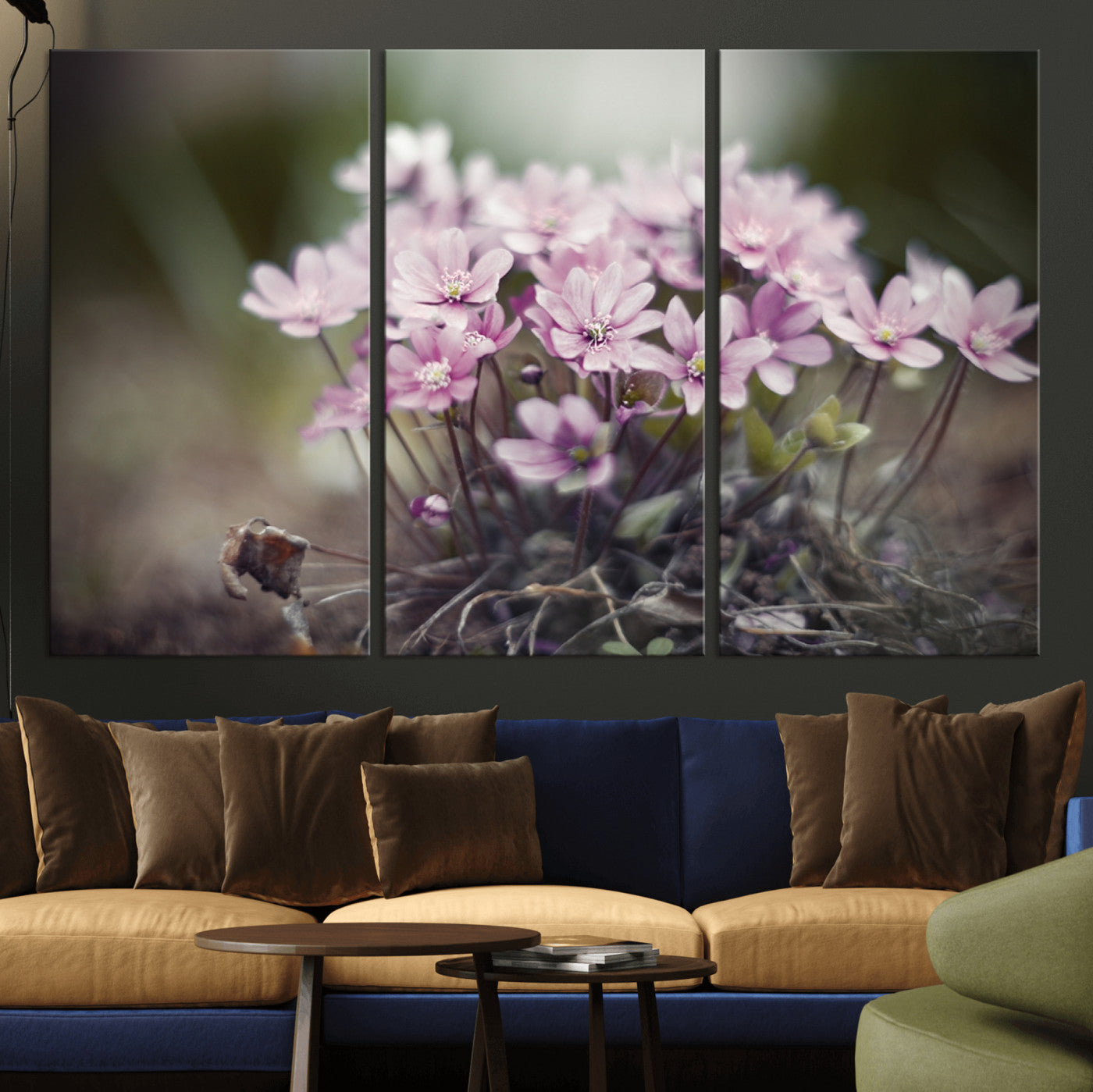 -Pink Wild Flower Canvas Print