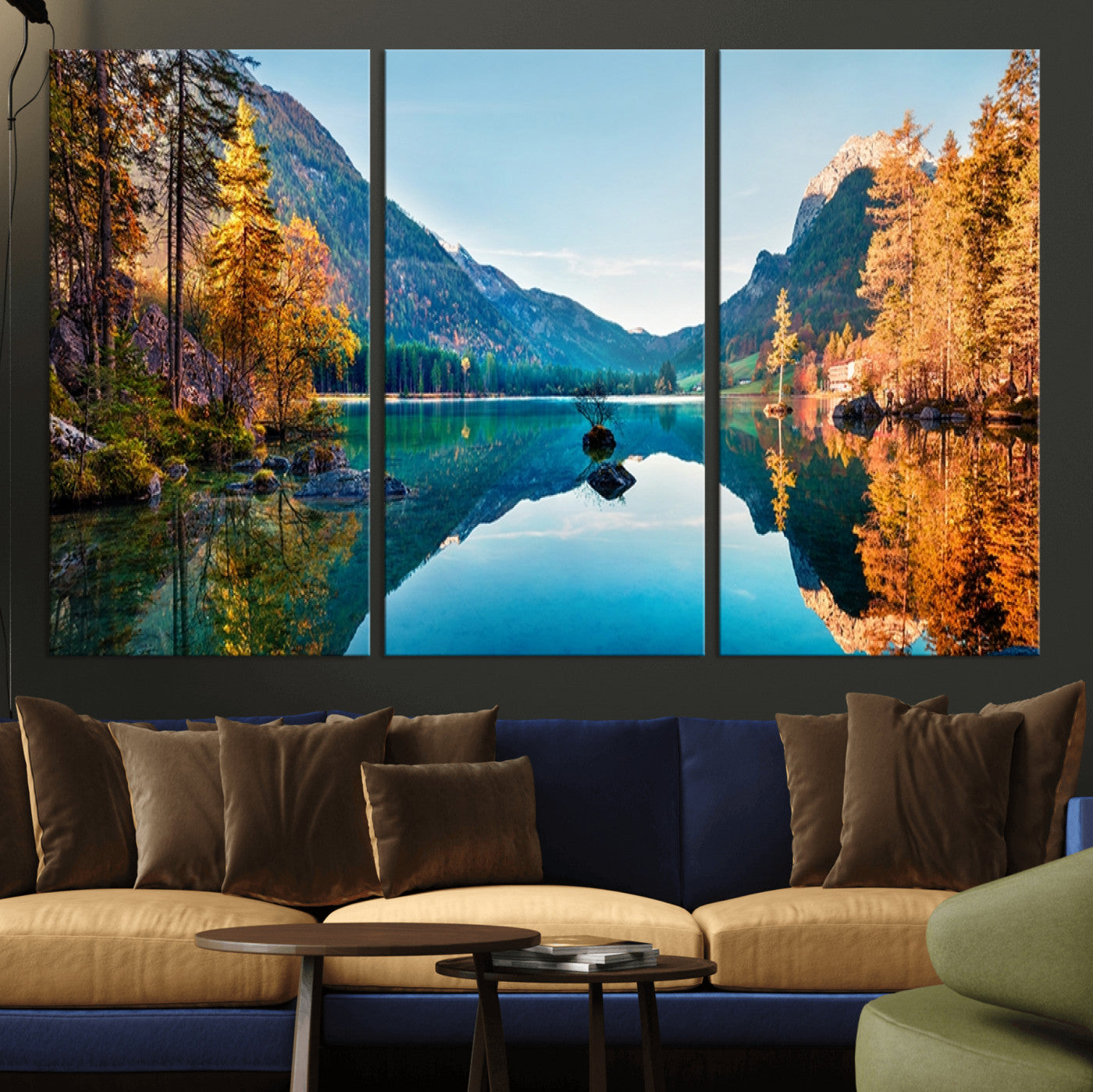 MGV-CV-48X32-3P - Fantastic Autumn Panorama Wall Art Canvas Print