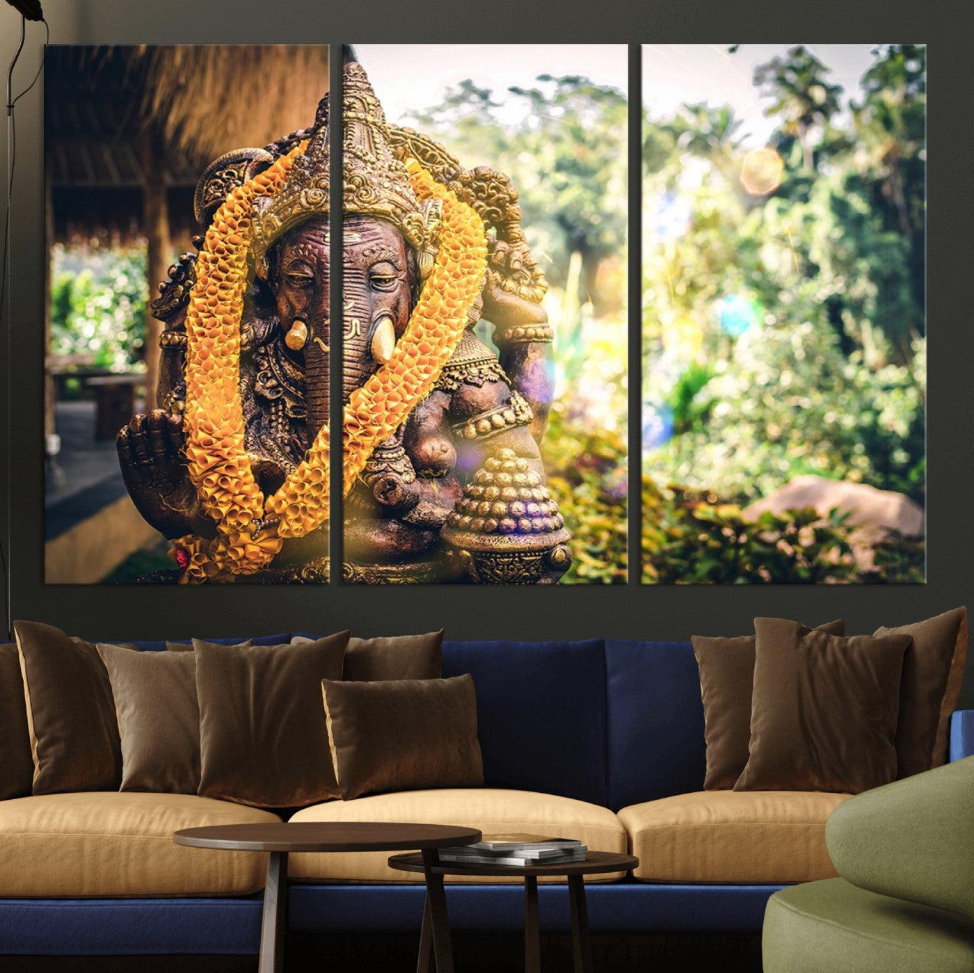 -Hinduism Statue Wall Art Canvas Print