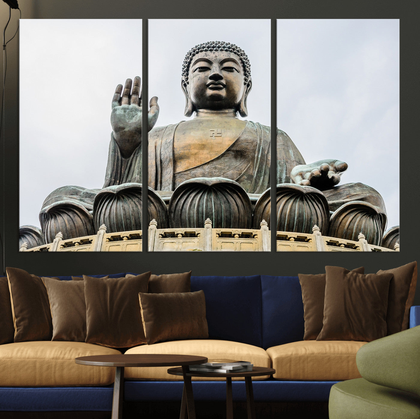 77041-MGV-CV-36X24-Buddha Statue Wall Art Canvas Print