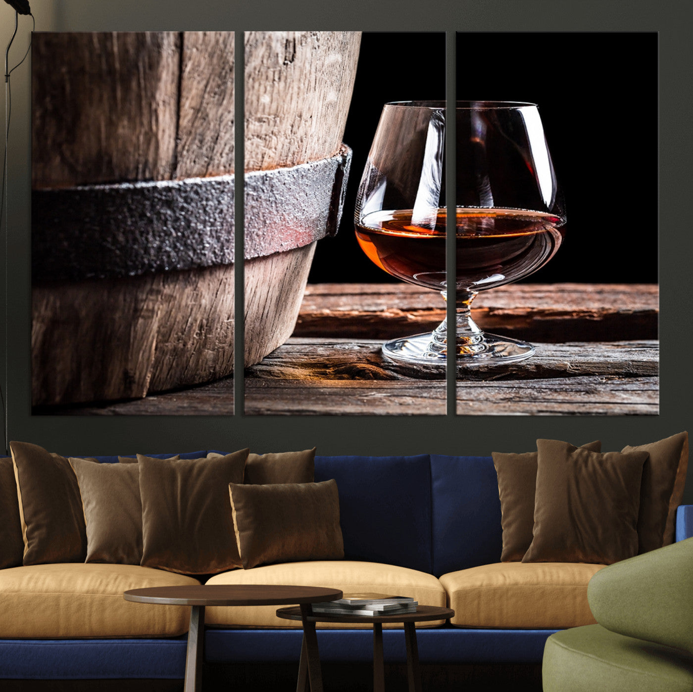 55599-MGV-CV-48X32-3P-Scots Whiskey Wall Art Canvas Print