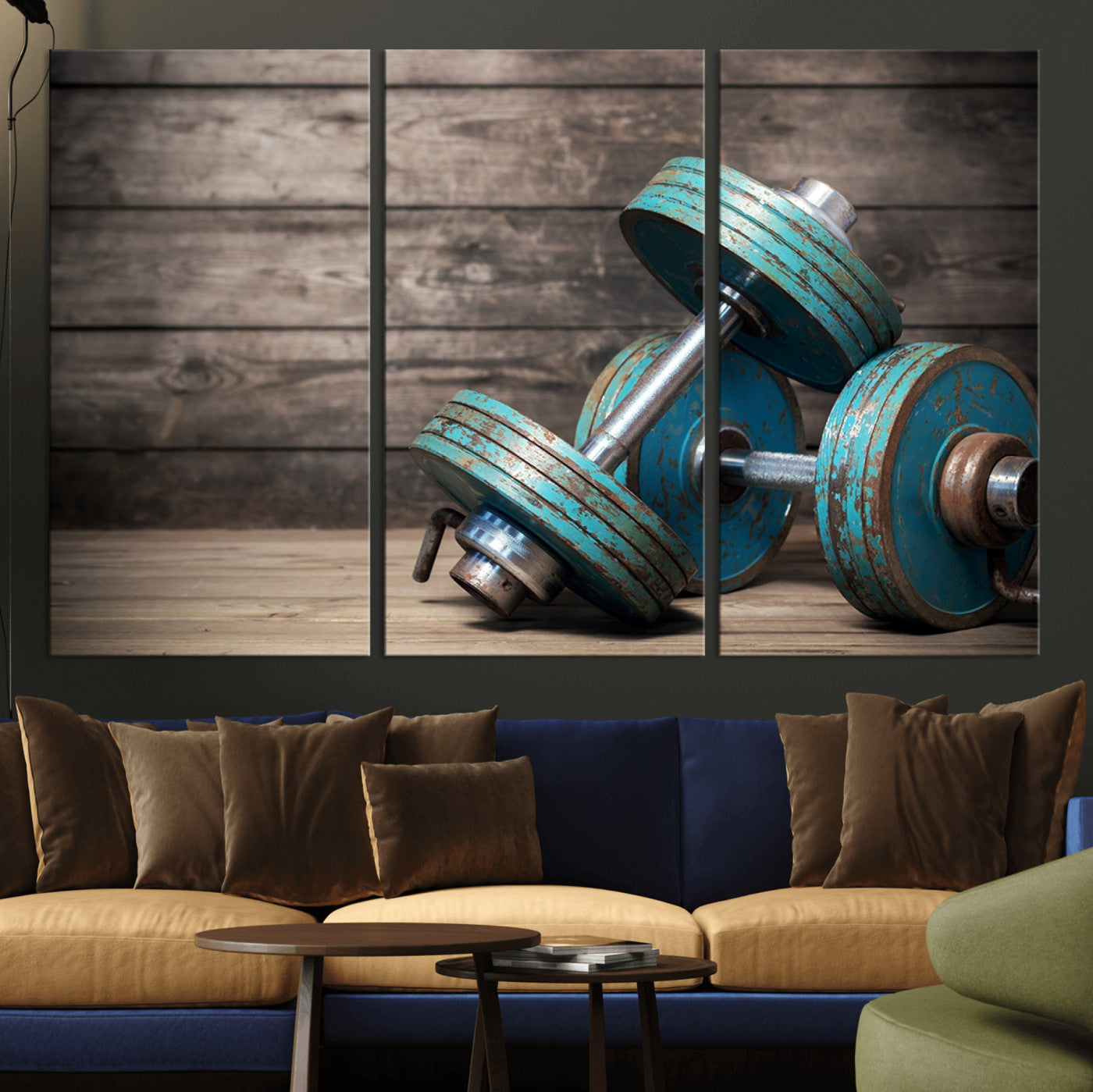 39364-MGV-CV-36X24-Dambell and Sport Wall Art Canvas Print