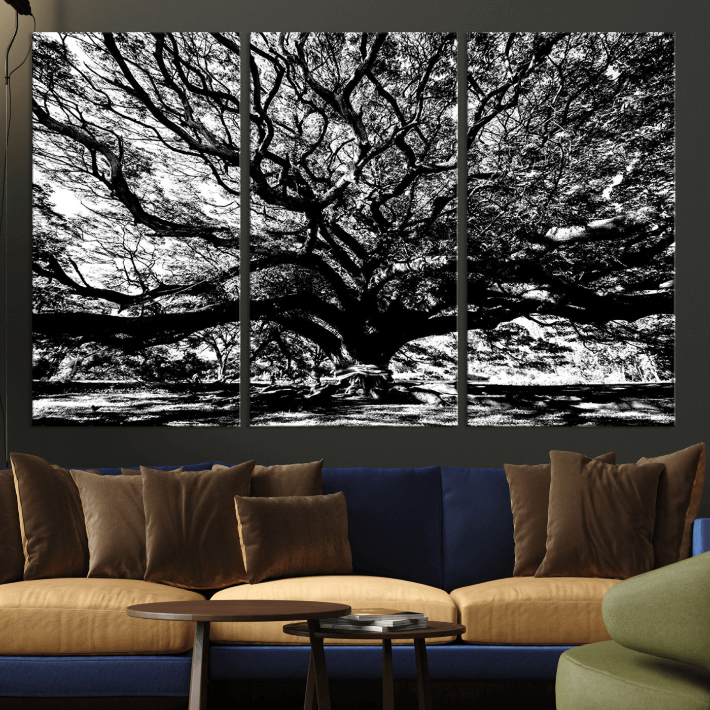 MGV-CV-48X32-3P - Mighty Angel Oak Wall Art | Angel Oak Tree Art Print