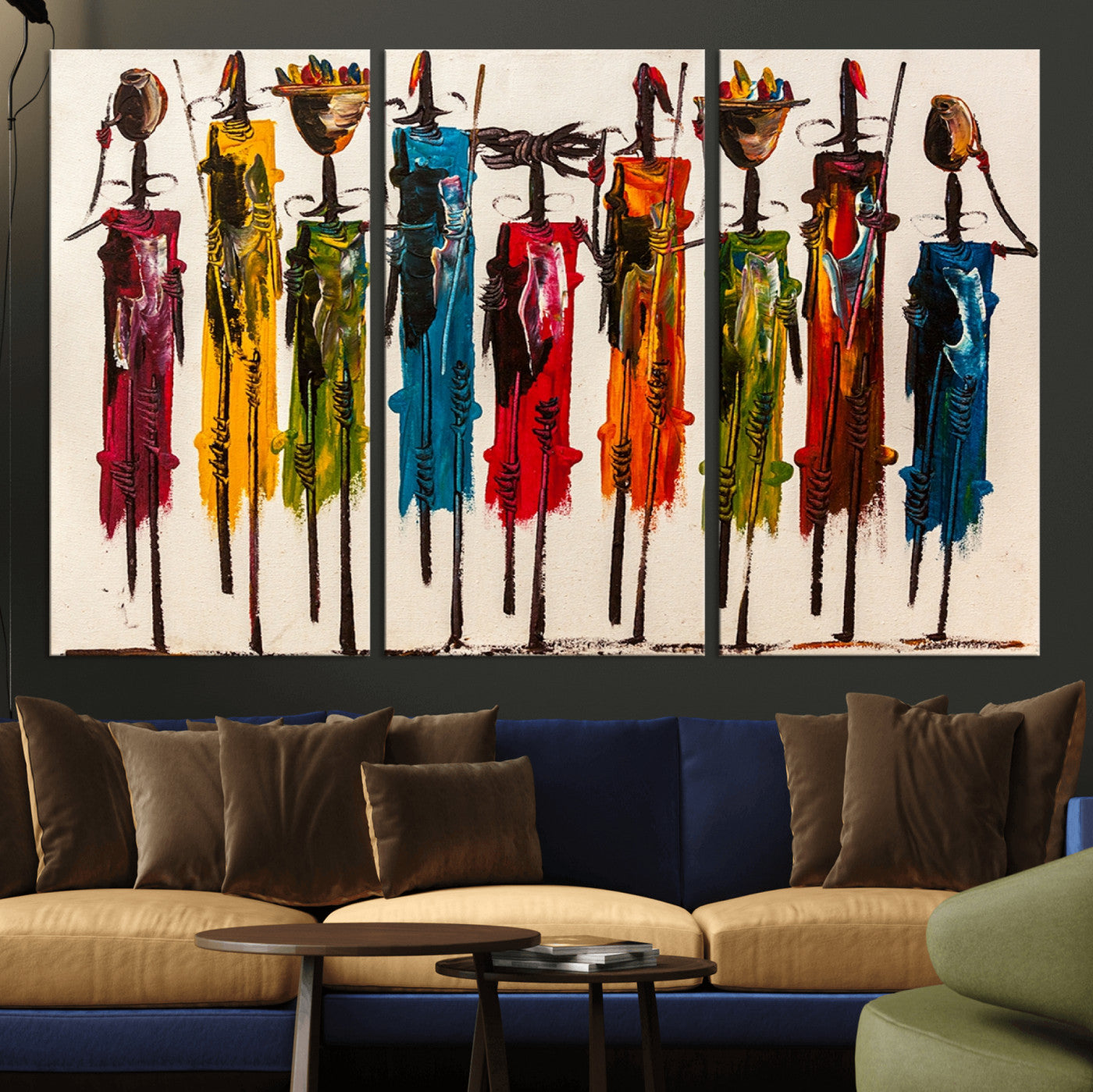 91926-MGV-CV-36X24-Abstract African Women Wall Art Canvas Print