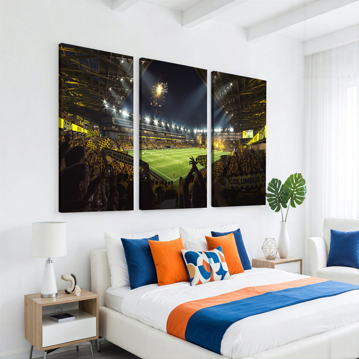 51122-MGV-CV-36X24 - Columbus Crew Soccer Team Print - Columbus Crew Stadium Wall Art Canvas Print