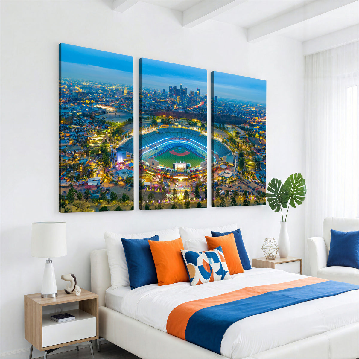 78144-MGV-CV-36X24 - Los Angeles Dodgers Wall Art Canvas, Dodger Stadium Wall Art
