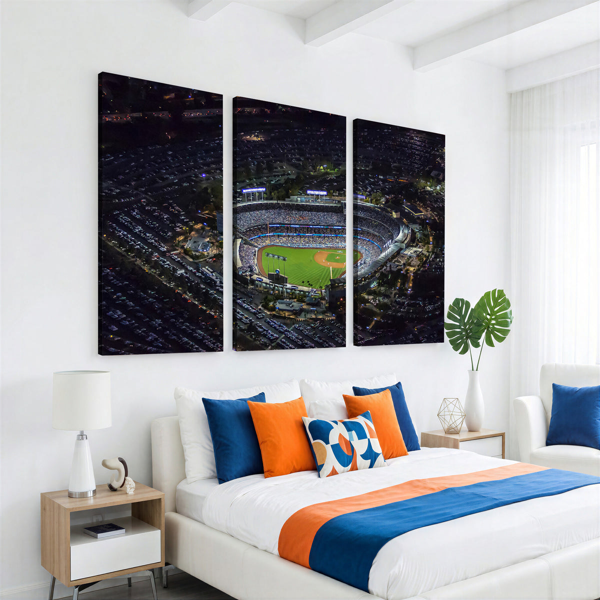 20932-MGV-CV-36X24 - Los Angeles Dodgers Dodger Stadium Wall Art Canvas Print