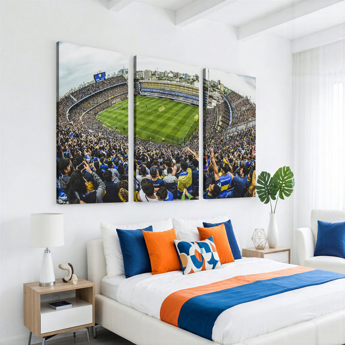 63839-MGV-CV-36X24 - Boca Juniors Soccer Team Print Wall Art, Buenos Aires Bombonera Stadium