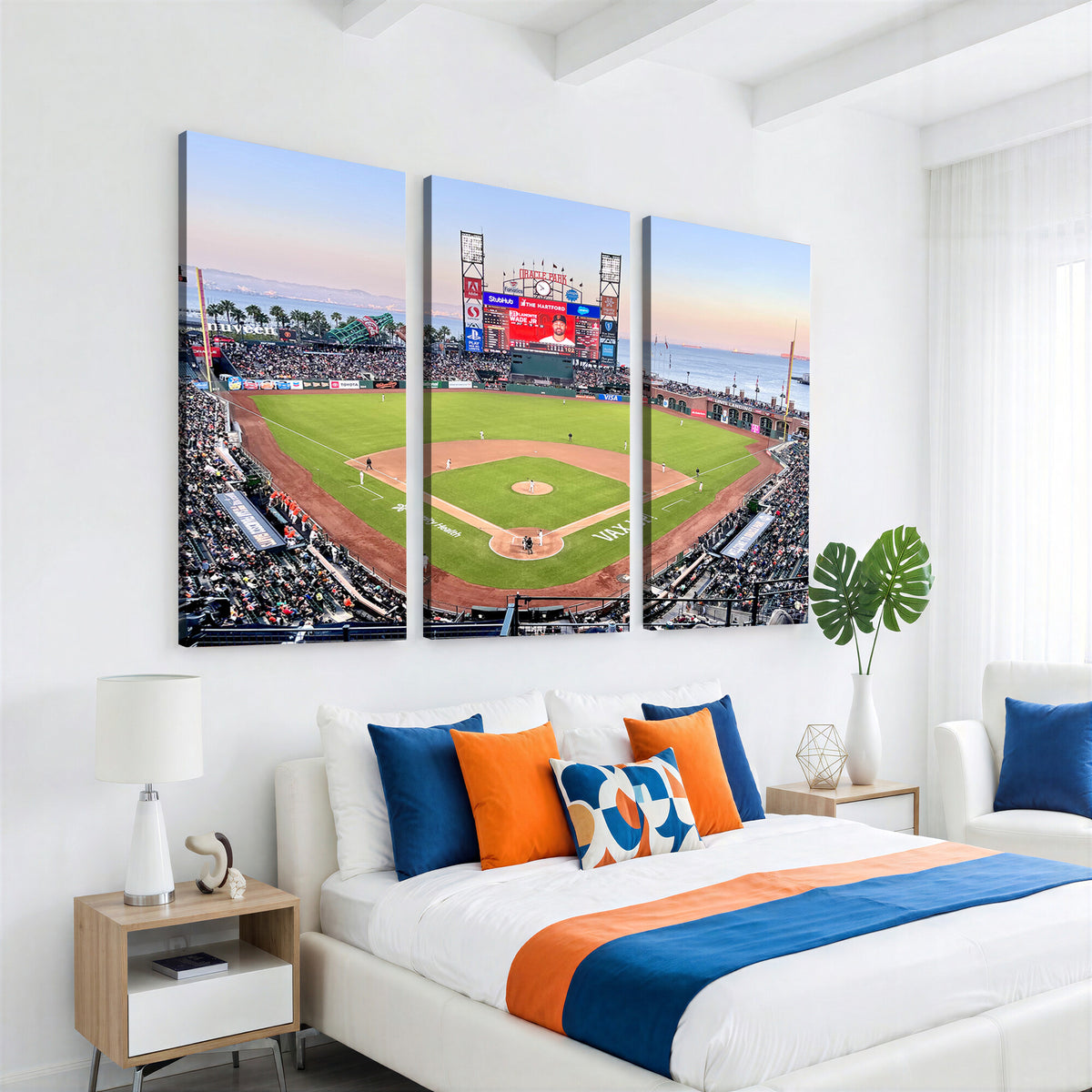 16055-MGV-CV-36X24 - San Francisco Giants Baseball Team Print, Oracle Park