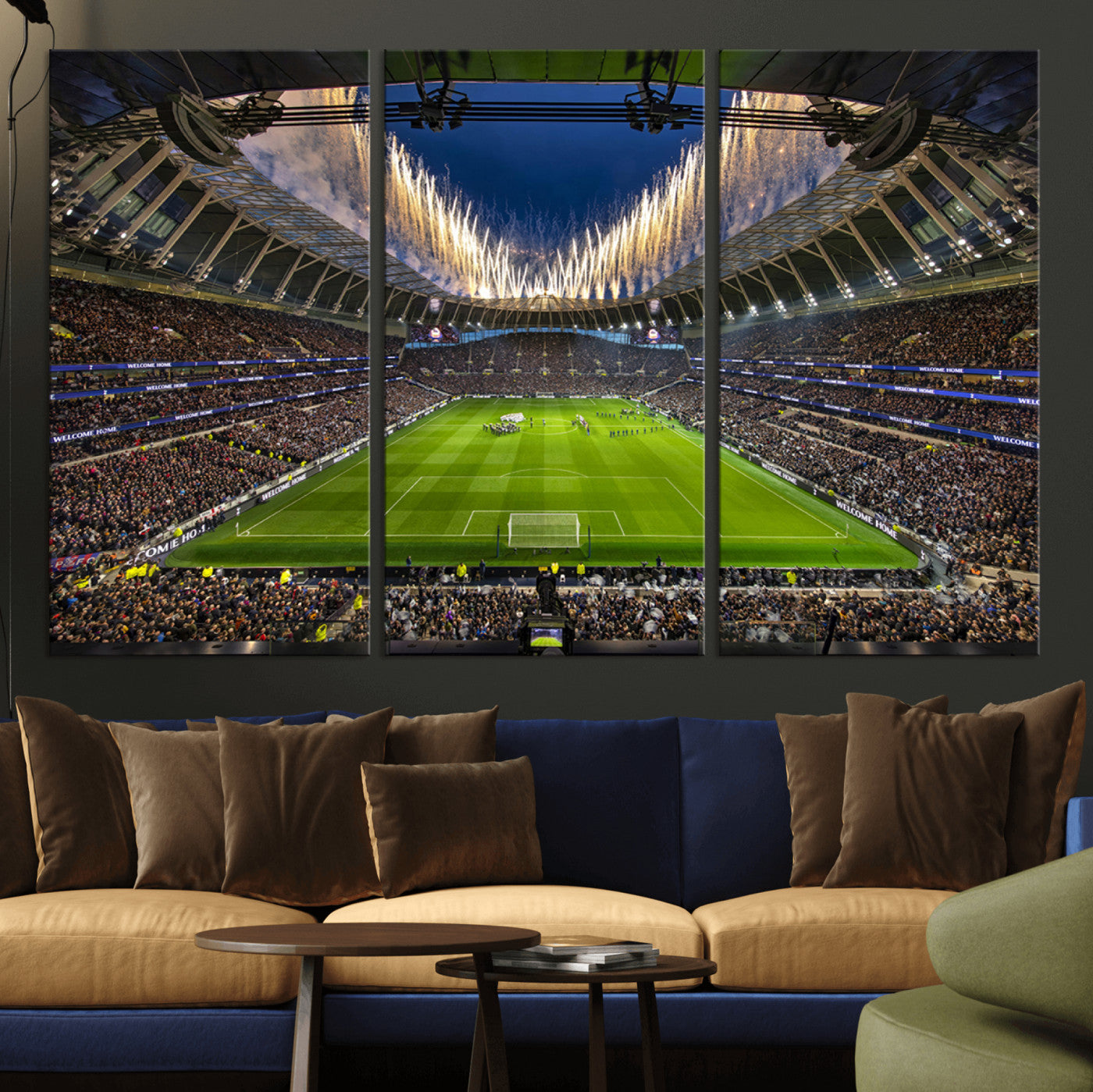 MGV-CV-48X32-3P - Tottenham Hotspur Football Team Print - London Tottenham Hotspur Stadium Wall Art Canvas Print