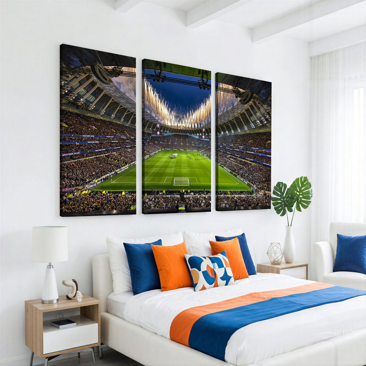 40157-MGV-CV-36X24 - Tottenham Hotspur Football Team Print, London Tottenham Hotspur Stadium Wall Art