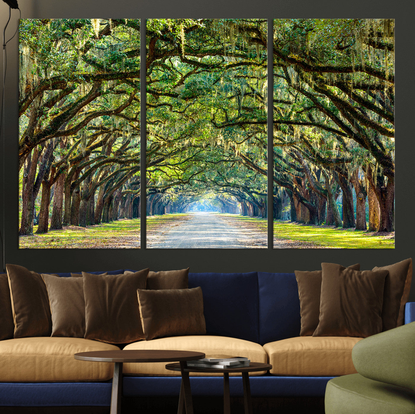 MGV-CV-48X32-3P - Wormsloe State Plantation Driveway Wall Art Canvas Print
