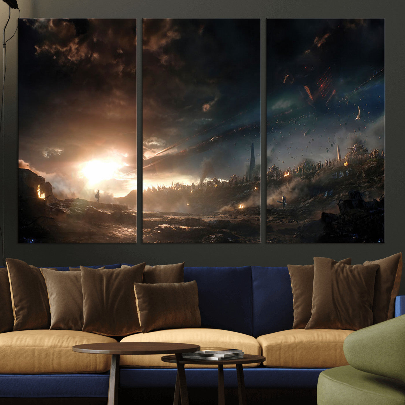 58617-MGV-CV-36X24-Avengers Planet Wall Art Canvas Print