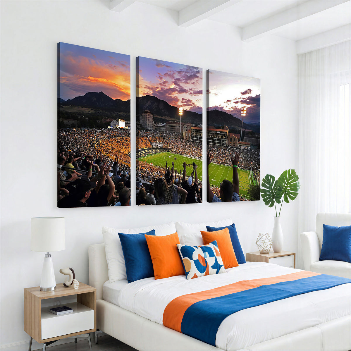 52579-MGV-CV-36X24 - Folsom Field, University of Colorado Buffaloes Football, Framed and Ready to Hang
