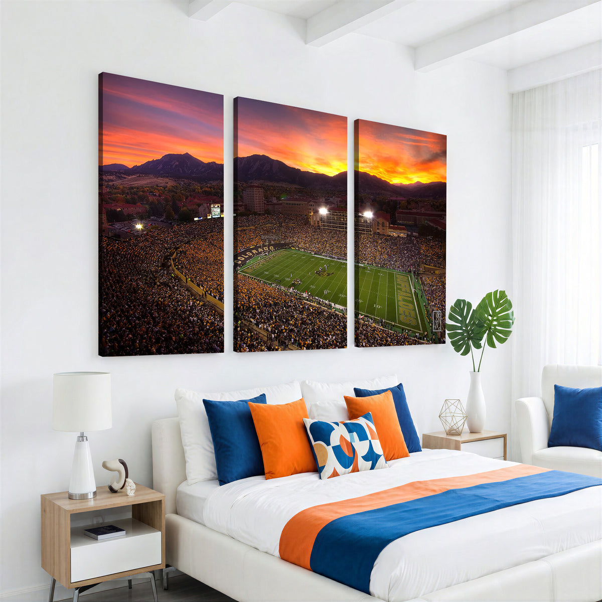 84649-MGV-CV-36X24 - Folsom Field, University of Colorado Buffaloes Football, Extra Large Game Room Wall Decor