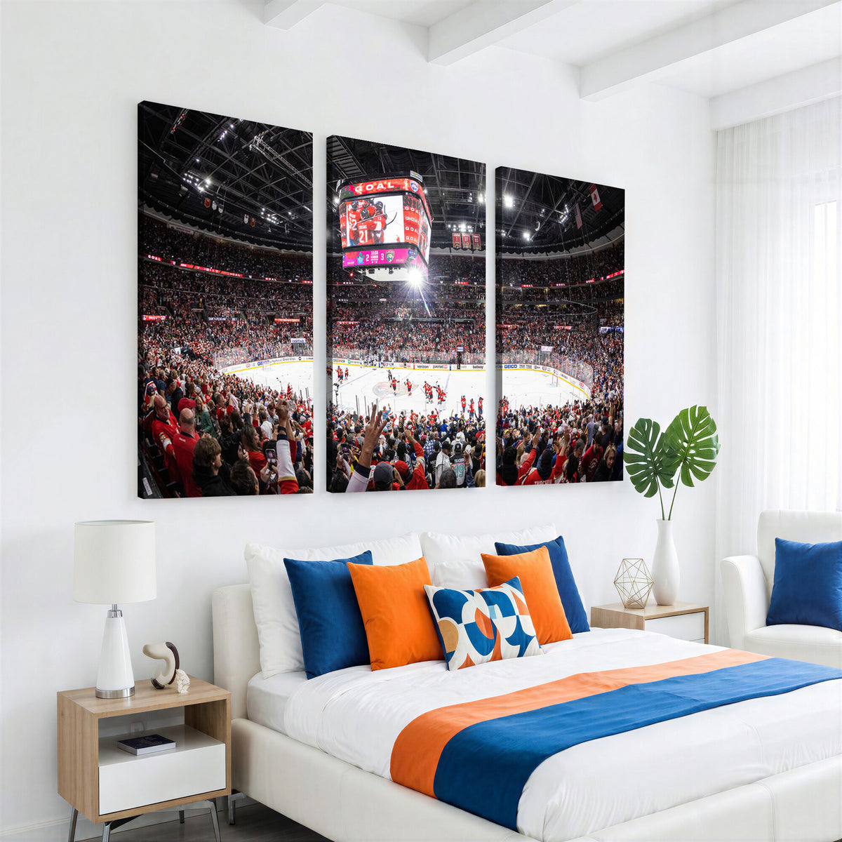 15750-MGV-CV-36X24 - Amerant Bank Arena Wall Art Canvas Print, Hockey Arena