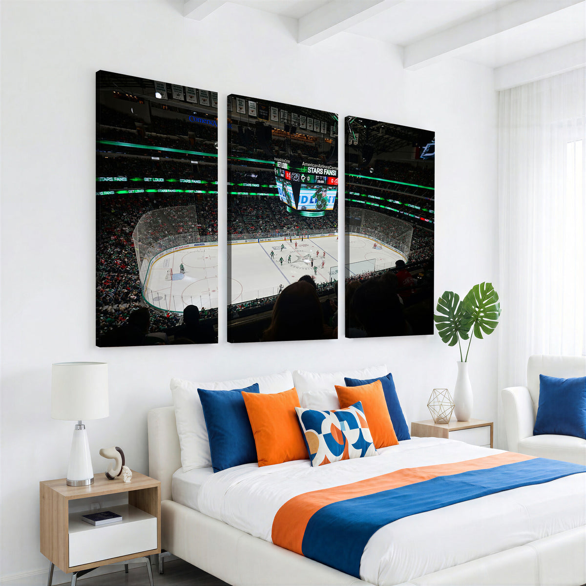 13876-MGV-CV-36X24 - American Airlines Center Dallas Stars Wall Art Canvas Print