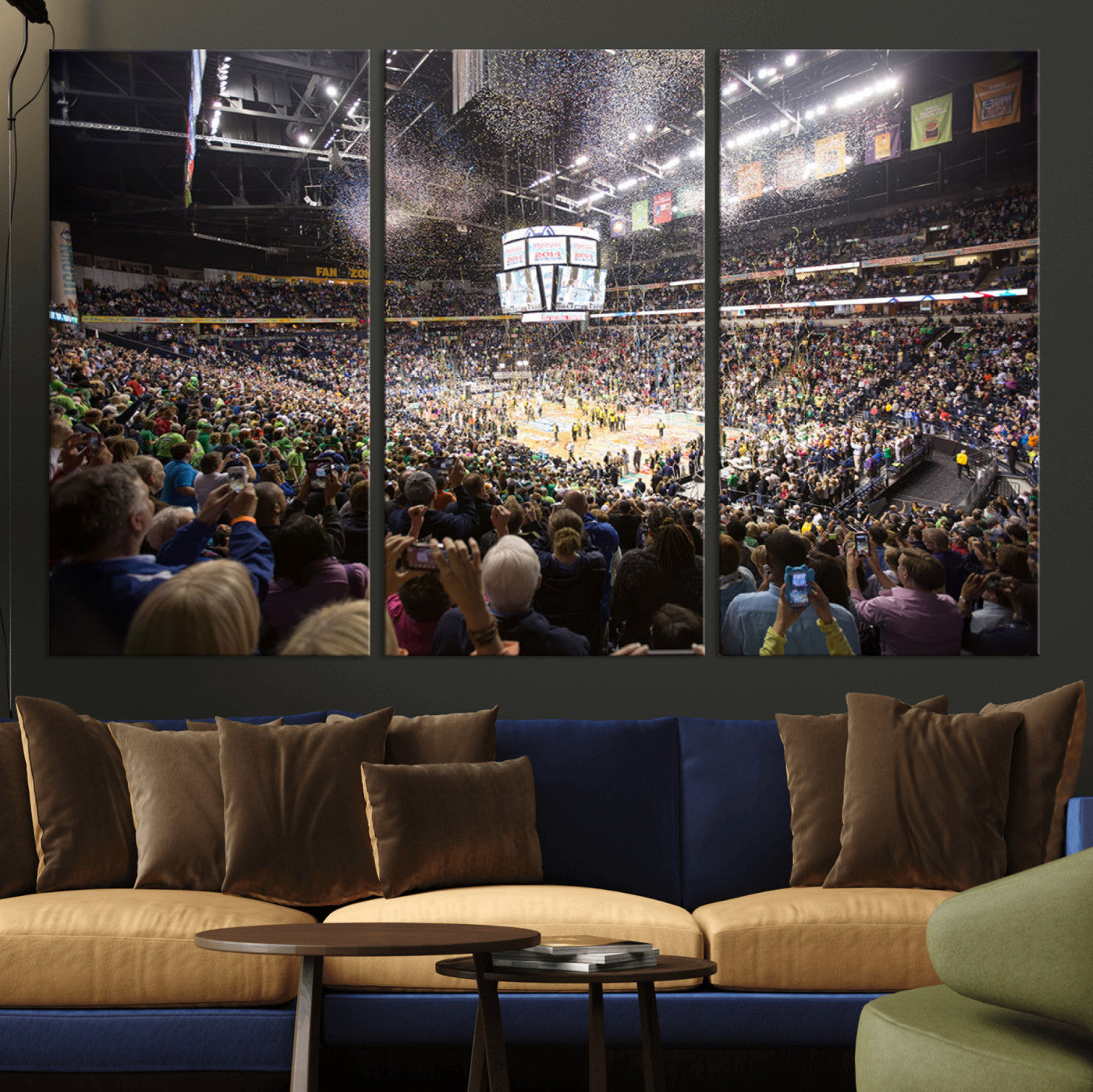 MGV-CV-48X32-3P - Bridgestone Arena Wall Art Canvas | Nashville Predators Hockey Team Print | Canvas Print | Ready to