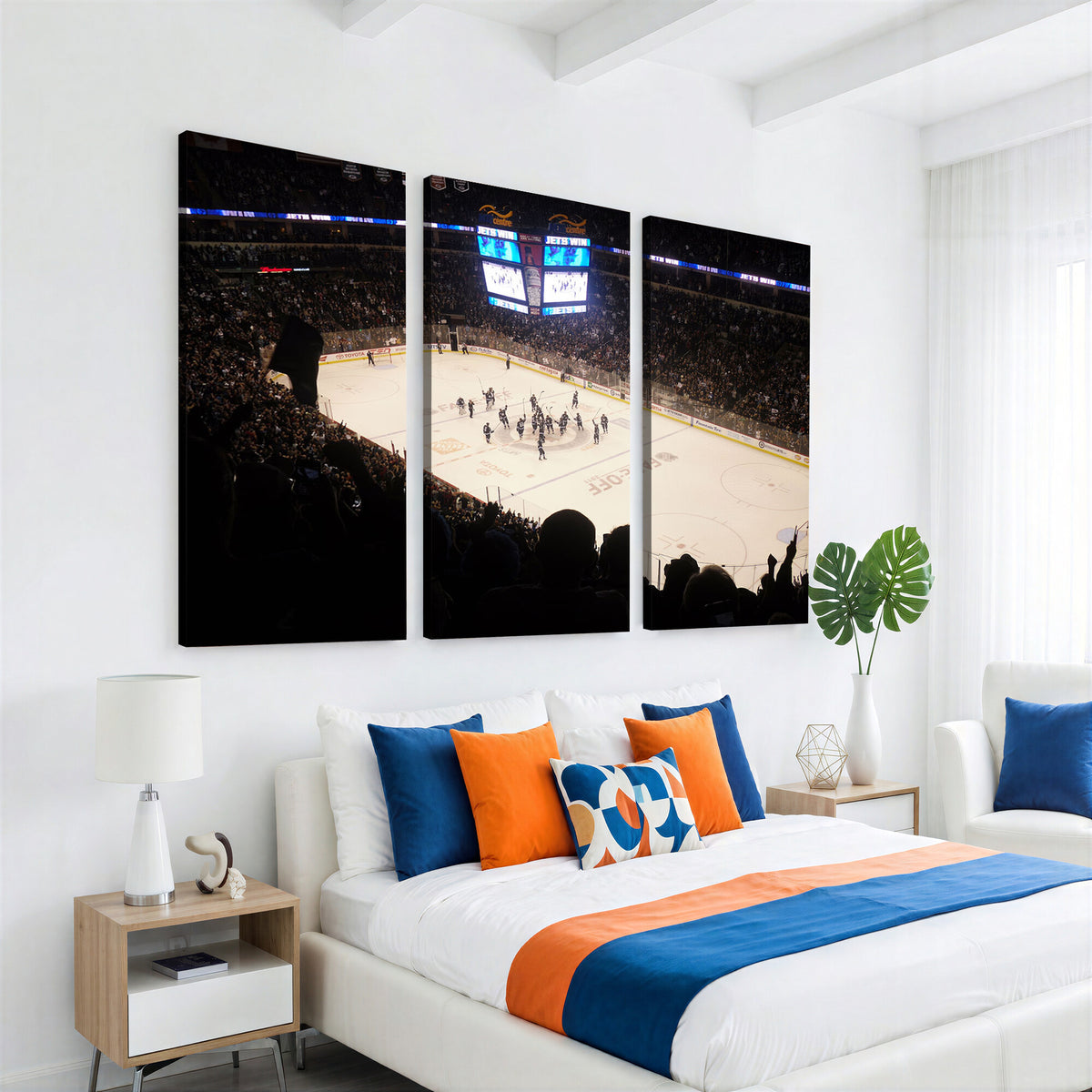 22497-MGV-CV-36X24 - Canada Life Centre Wall Art | Winnipeg Jets Hockey Team Print Canvas | Ready to Hang | Winnipeg Wall