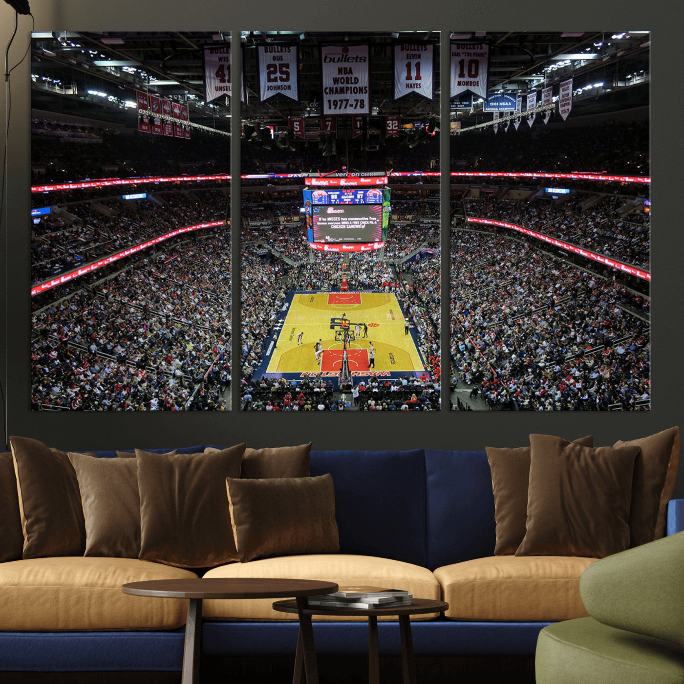 MGV-CV-48X32-3P - Capital One Arena Stadium Wall Art | Canvas Print | Ready to Hang | Washington D.C. Sports Decor