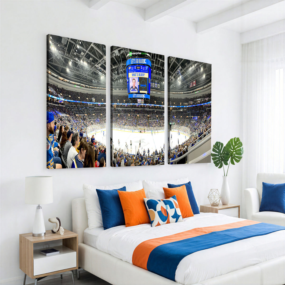 55708-MGV-CV-36X24 - Enterprise Center, Missouri St. Louis Blues Ice Hockey