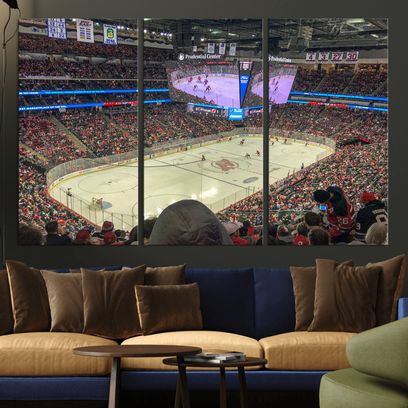 29638-MGV-CV-36X24-Prudential Center Newark New Jersey Devils Hockey Stadium, New Jersey Devils Hockey Stadium Canvas