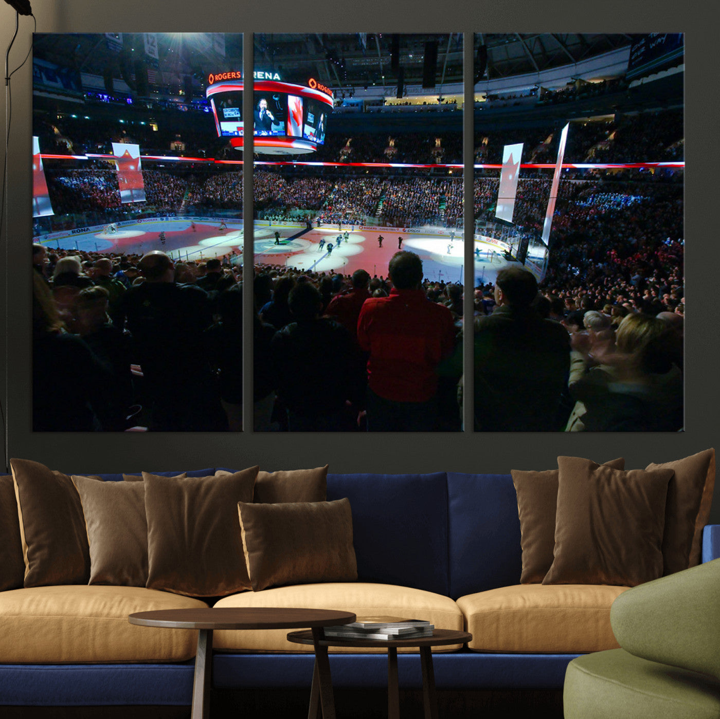 84945-MGV-CV-36X24-Rogers Arena Vancouver Canucks Ice Hockey Stadium Wall Art, Vancouver Canucks Ice Hockey Print