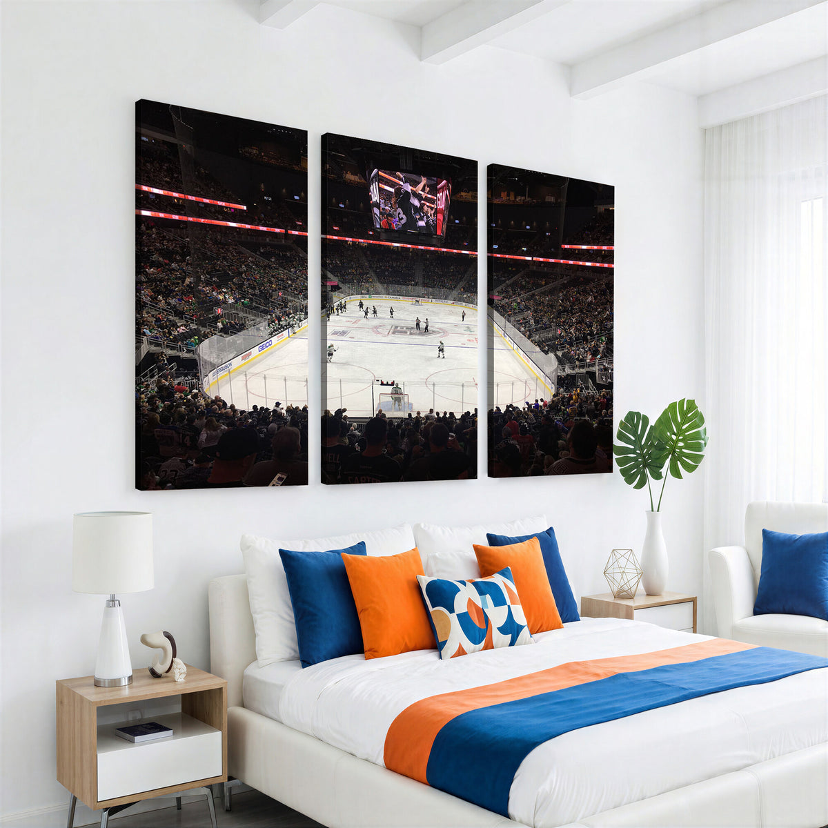 14802-MGV-CV-36X24 - T Mobile Arena Paradise Nevada Vegas Golden Knights Ice Hockey Stadium