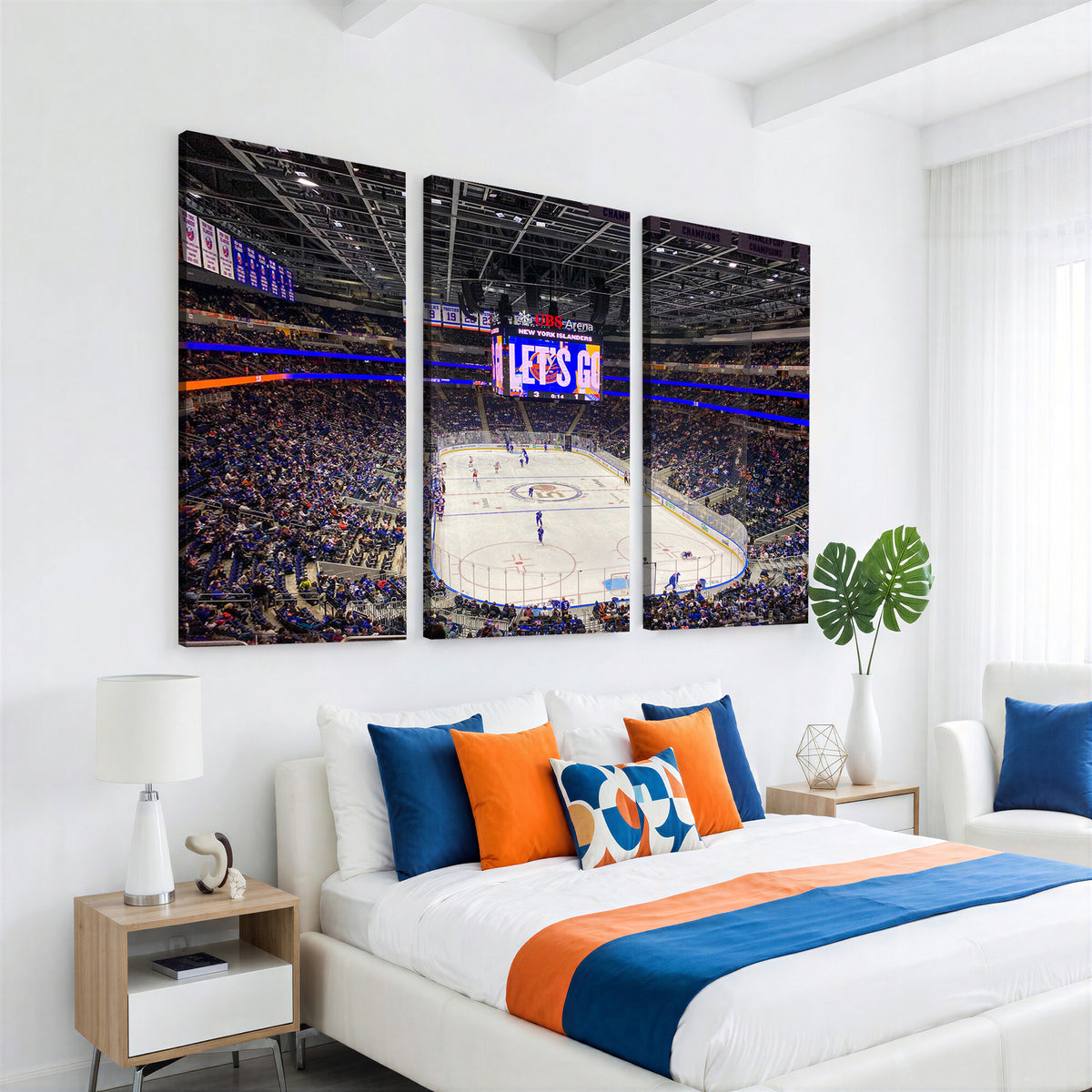 78692-MGV-CV-36X24 - UBS Arena Elmont New York Islanders Ice Hockey Wall Art, UBS Arena Elmont Wall Art Canvas Print