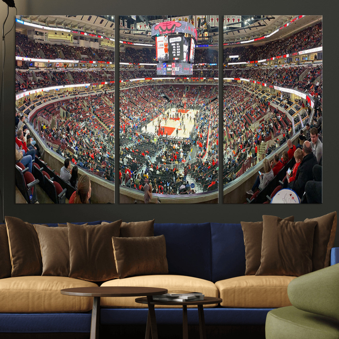 43481-MGV-CV-36X24-United Center Chicago Bulls Stadium Wall Art Canvas Print